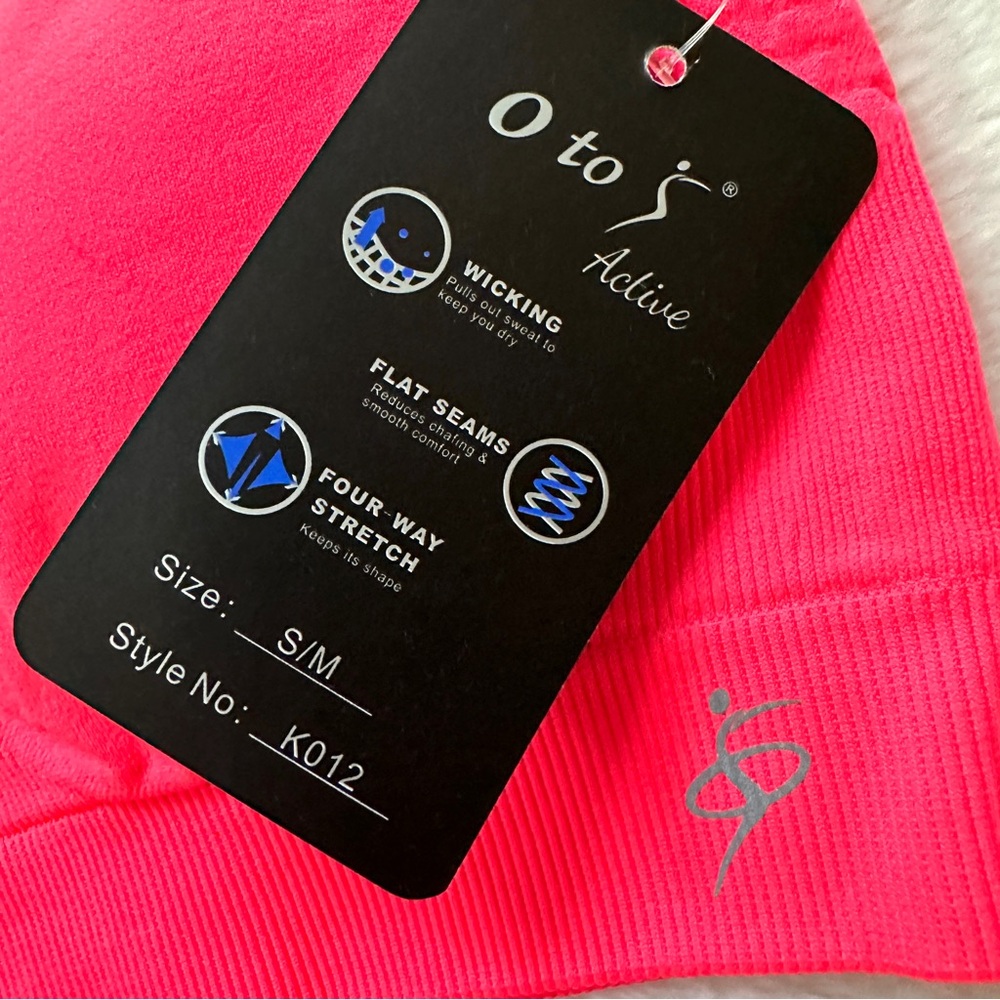 ❗️END OF YEAR SALE NWT Coral Red High Impact Sports Bra with Removable Cups S/M - Picture 9 of 10